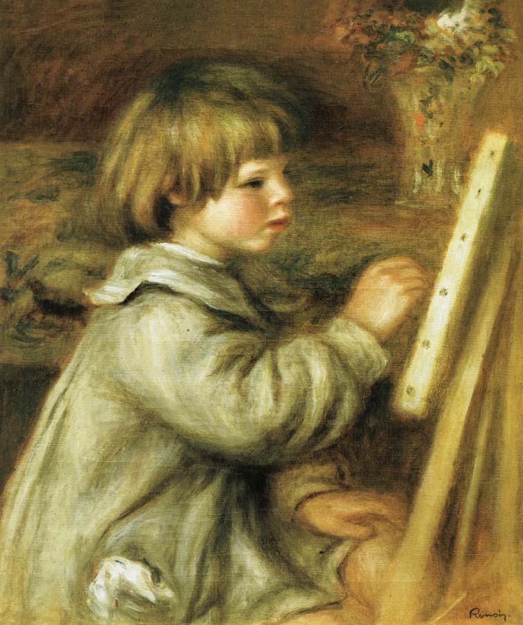Pierre Renoir Coco Painting